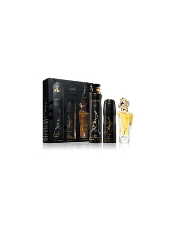 🐎✨ Lattafa Maahir Set Eau de Parfum 100 ml + Desodorante 200 ml + Room Spray 300 ml
